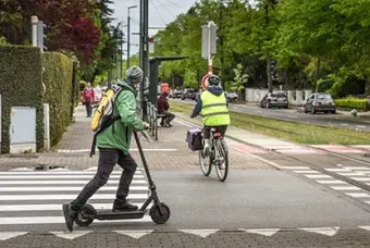 rouler en trottinette electrique