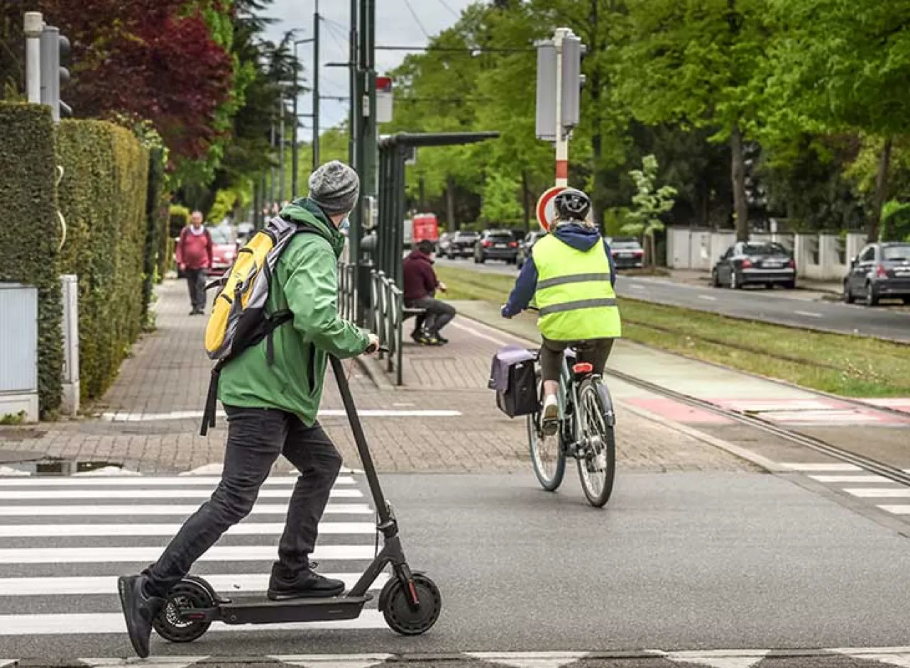 rouler en trottinette electrique